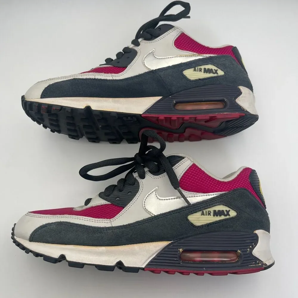 Nike Air Max 90‎ Fuchsia 325213-606 Sneakers Womens 11 Running Shoes